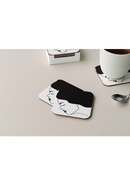 Dekoratif Bardak Altlığı Minimal Desen 290