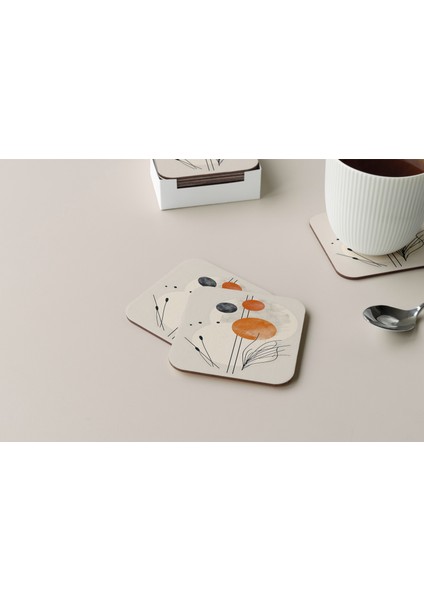 Dekoratif Bardak Altlığı Minimal Desen 320