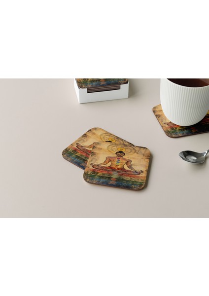 Dekoratif Bardak Altlığı Yogo Pozları 148