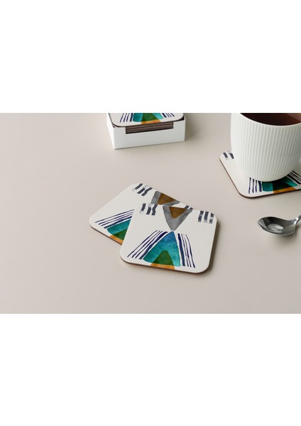 Dekoratif Bardak Altlığı Minimal Desen 282