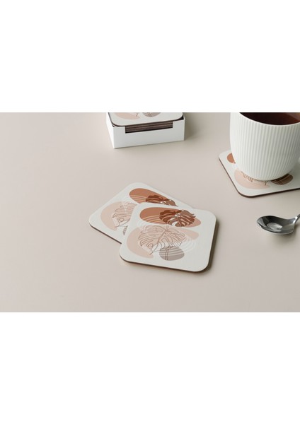 Dekoratif Bardak Altlığı Minimal Desen 300