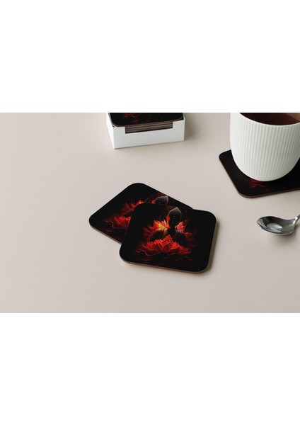 Dekoratif Bardak Altlığı Yogo Pozları 48