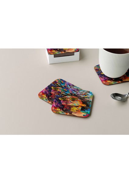 Dekoratif Bardak Altlığı Yogo Pozları 58