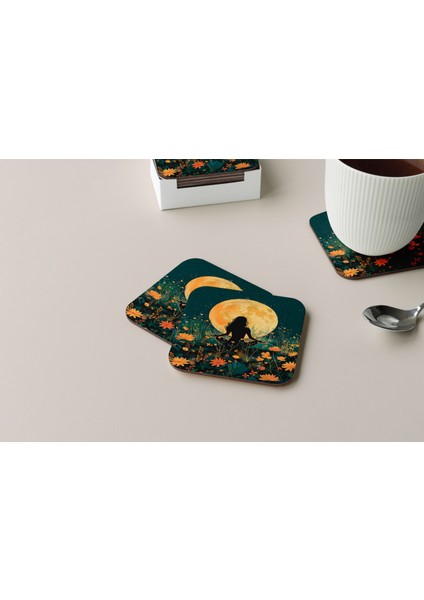 Dekoratif Bardak Altlığı Yogo Pozları 79