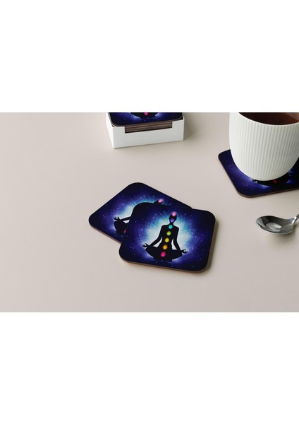 Dekoratif Bardak Altlığı Neon Desen 12