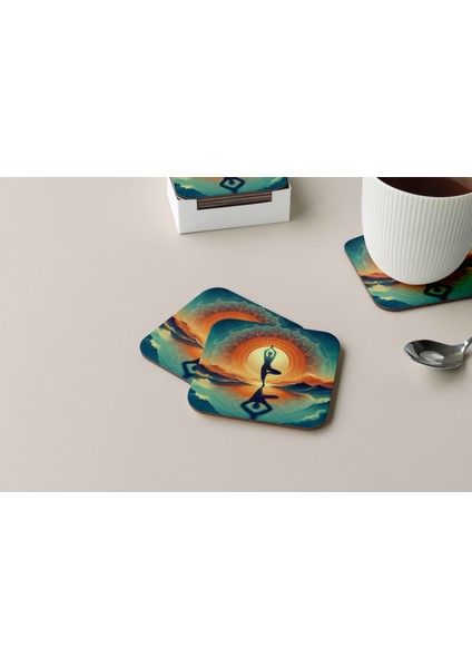 Dekoratif Bardak Altlığı Yogo Pozları 250