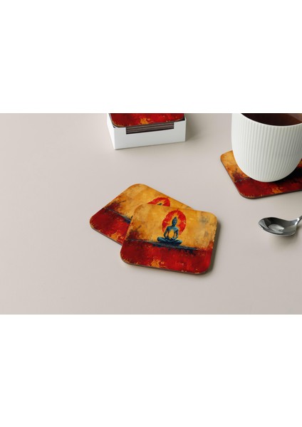 Dekoratif Bardak Altlığı Neon Desen 30