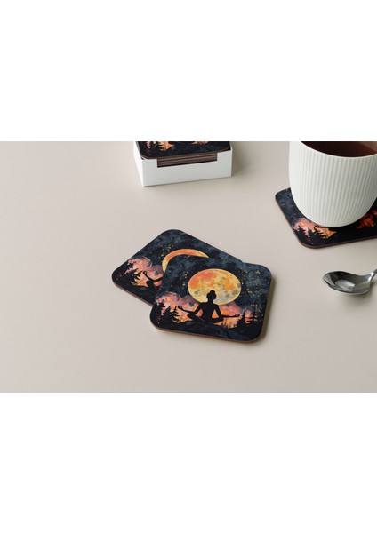 Dekoratif Bardak Altlığı Yogo Pozları 197