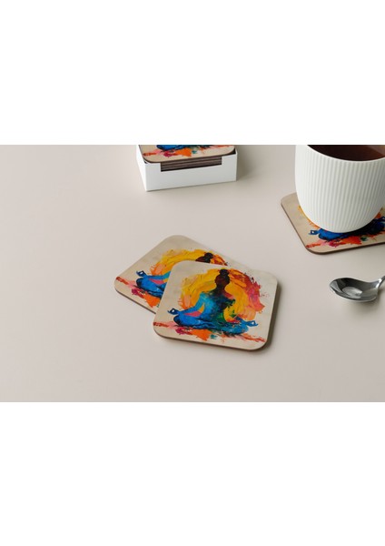 Dekoratif Bardak Altlığı Yogo Pozları 212