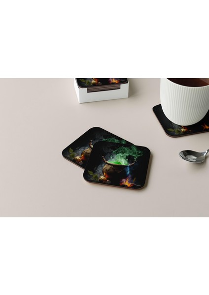 Dekoratif Bardak Altlığı Neon Desen 63