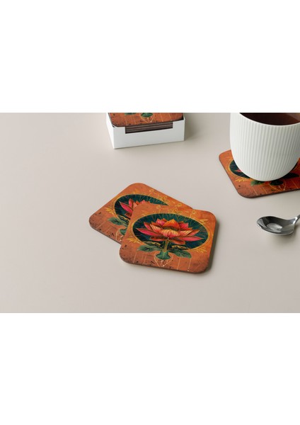 Dekoratif Bardak Altlığı Neon Desen 142