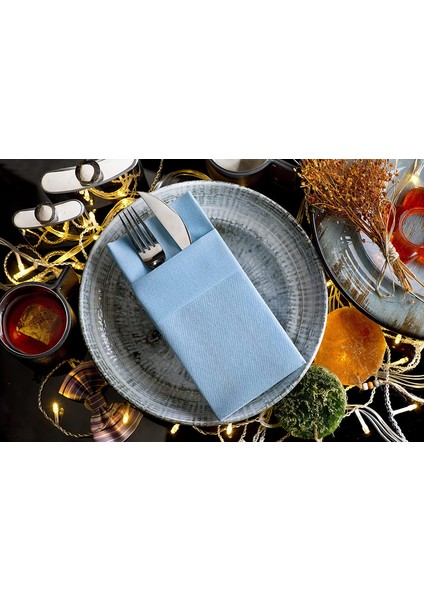 40X40 Aırlaıd Cepli Peçete Bebe Mavisi 50'li fiyatları