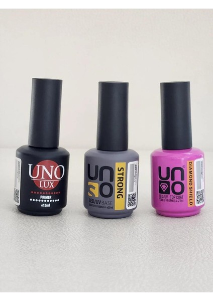 Fontenay Kalıcı Oje Seti Primer 15ml+ Uno Stron Base 15ml+UNO Daımond Top Coat 15ml