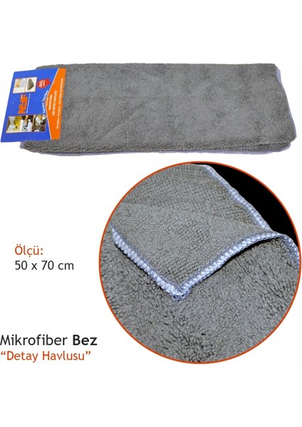 Mikrofiber Bez Detay Havlusu 50X70 Cm 22400