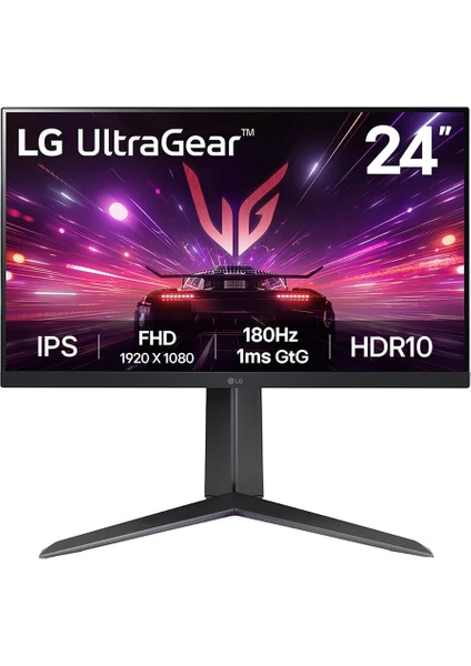 Lg 24” Ultragear 24GS65F-B 1ms (Gtg) 180Hz (Hdmı+Display) Amd Freesync + G-Sync HDR10 IPS Panel Fhd Pivot Gaming Monitör