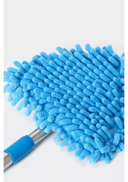 Teleskopik üçgen cam sil, 3 sopalı, 2 bezli, cam ve duvar temizleme mop, 150 cm