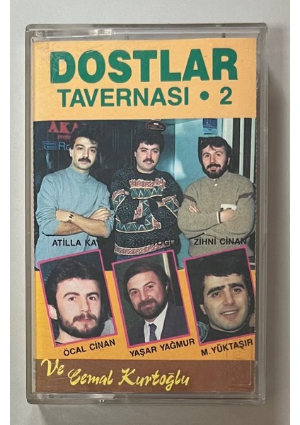 Dostlar Tavernası 2 Cengiz Kurtoğlu Zihni Cinan Atilla Kaya Kaset (Orjnal Dönem Kağıt Baskı Kaset)