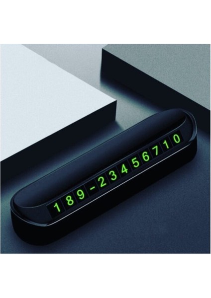 Araç Parktel Numaratör Oto Telefon Park Numaratörü Ön Cam Torpido Siyah