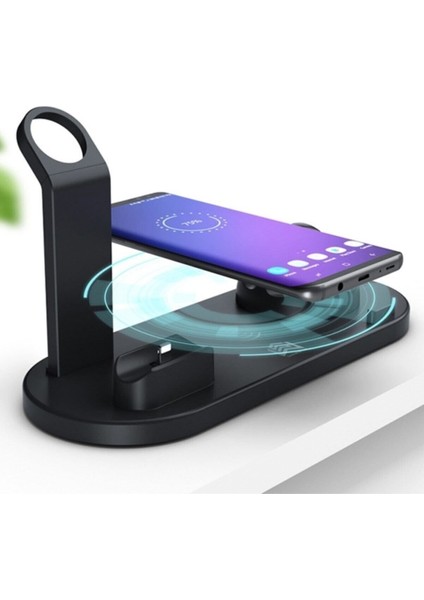 Ally 4in1 Wireless Kablosuz Şarj Iphone+Usb C+Micro USB Şarj Standı Beyaz fiyatları