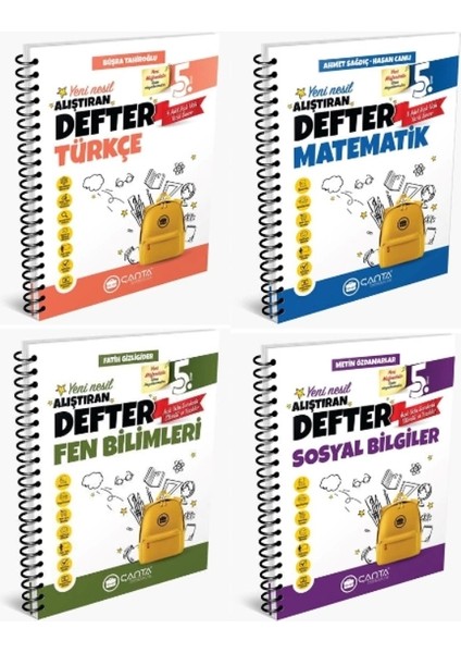 5. Sınıf Tüm Dersler Okula Yardımcı Öğreten Defter