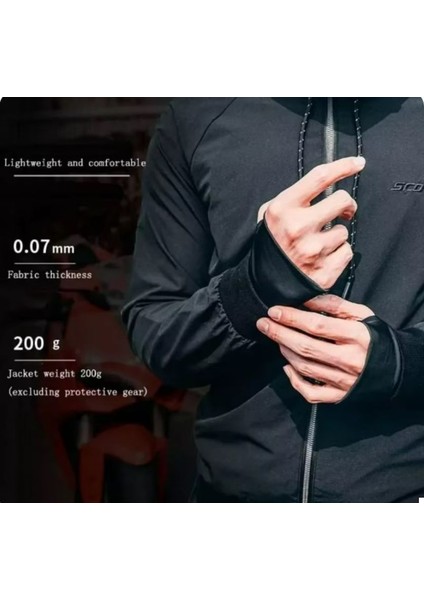 Motosiklet Ve Bisiklet Korumalı Jacket Yağmurluk Polyester Stopwater Sertifika Korumalı Mont Black