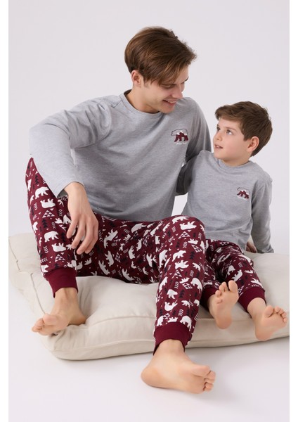 3165 Erkek Çocuk Uzun Kol Pijama Takım