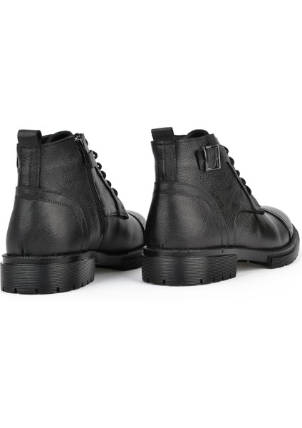 Erkek Deri Bot 113447 306 Siyah modelleri