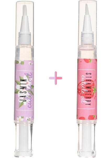 Yasemin ve Çilek Kokulu Tırnak Eti Bakım Yağı Seti modelleri