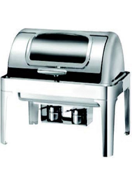 Deluxe Camlı Rolltop Chafing Dish Elektrikli