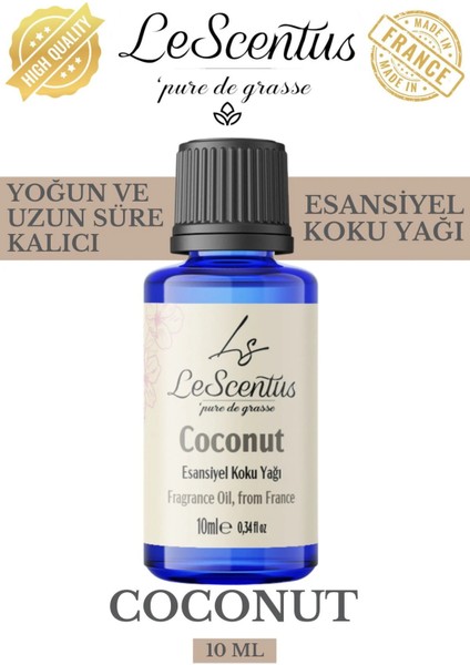 Le Scentus Coconut Esansiyel Koku Yağı Odakokusu 10ml