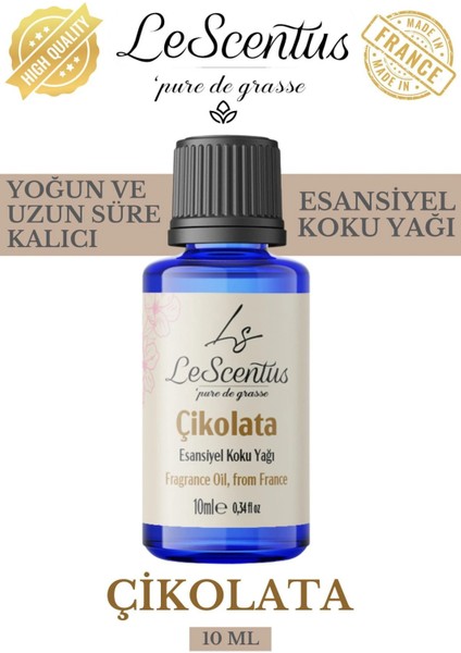 Le Scentus Çikolata Esansiyel Koku Yağı Oda KOKUSU10ml