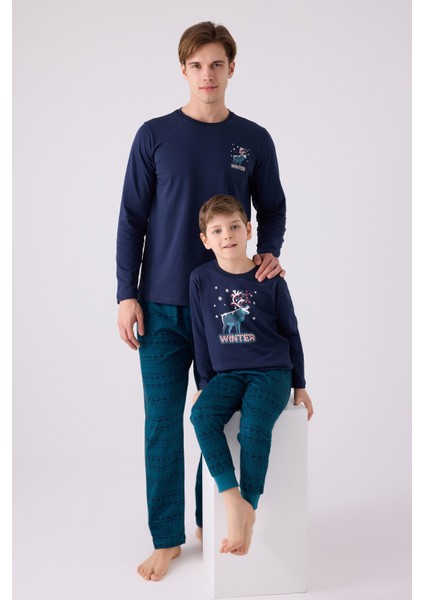 3135 Erkek Çocuk Uzun Kol Pijama Takım