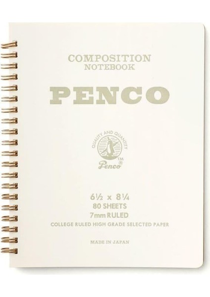 Coil Composition Notebook White A5 Çizgili Telli Defter