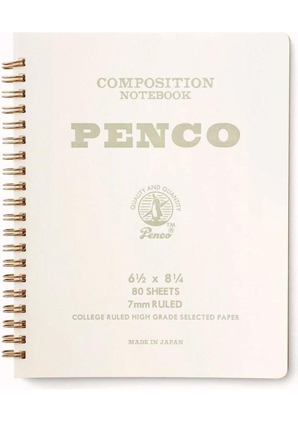 Coil Composition Notebook White A5 Çizgili Telli Defter