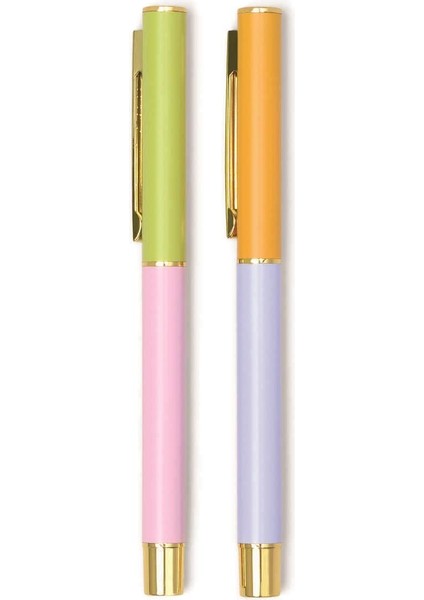 Designworks Colour Block Ikili Tükenmez Kalem Seti Lilac & Cornflower