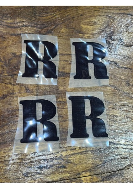 4 Adet Ütü İle Yapışan R Harfi Transfer Baskı Arma Harf 6 x 4 cm fiyatları