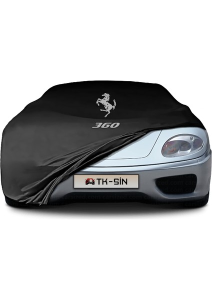 Ultra Shop Ferrari 360 (1999-2004) Uyumlu Araba Brandası Siyah Kumaş Penye Toz Geçirmez Garaj Brandası Oto Branda