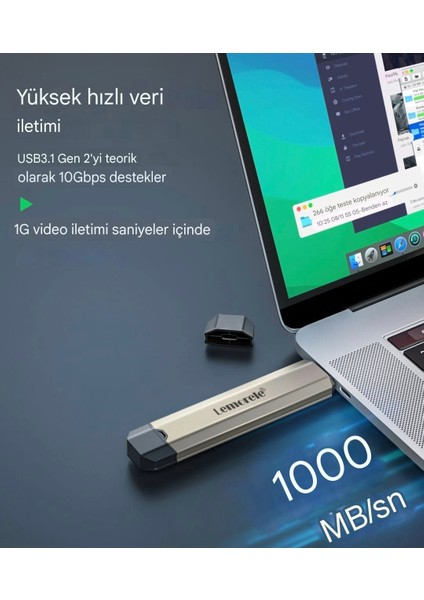 Ssd Kutusu CE/FC/ROHS Lisanslı 2280/2260/2242/2230 M.2 Nvme/SATA Type-c Ve Usb Çift Girişli 10Gpbs Usb 3.1 Son Nesil Teknoloji Muhafaza Kutusu M ve B & M