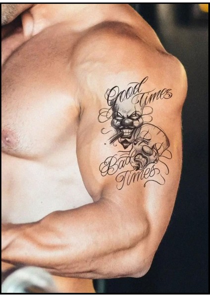 Joker Ve Maske Geçici Dövme Tattoo