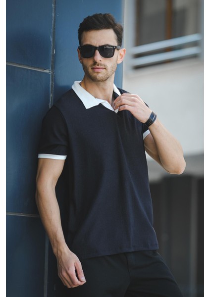 Ht 945061 Slim Fit Likralı Kısa Patlı Apaç Yaka Erkek Tshirt fiyatları