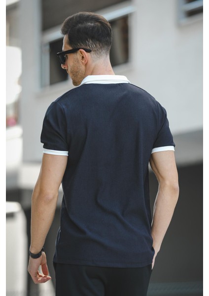 Ht 945061 Slim Fit Likralı Kısa Patlı Apaç Yaka Erkek Tshirt fırsatları