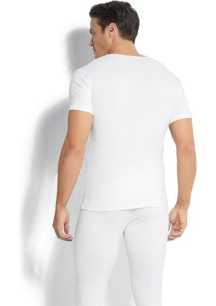 162 Erkek Termal Içlik Üst Kısa Kol V Yaka 2 Adet modelleri