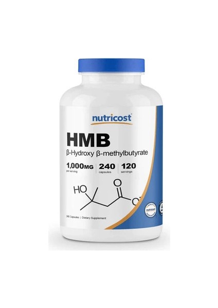 Nutricost Hmb 1000 Mg 240 Capsules - Abd Menşei