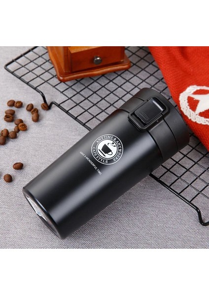 Çift Katmanlı Paslanmaz Çelik Bardak Mug Termos 380ML Çay Kahve Termosu 12 Saat Sıcak Soğuk Filtreli Filtreli Çift Katmanlı Termos Çay Kahve Termosu