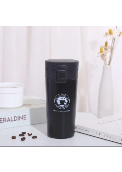 Çift Katmanlı Paslanmaz Çelik Bardak Mug Termos 380ML Çay Kahve Termosu 12 Saat Sıcak Soğuk Filtreli Filtreli Çift Katmanlı Termos Çay Kahve Termosu
