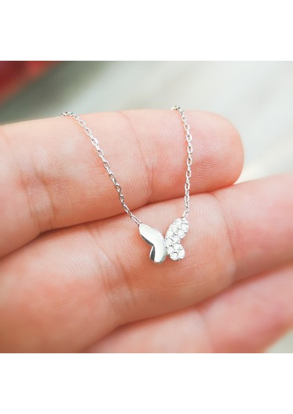 Gümüş Minik Kelebek Kolye fiyatları