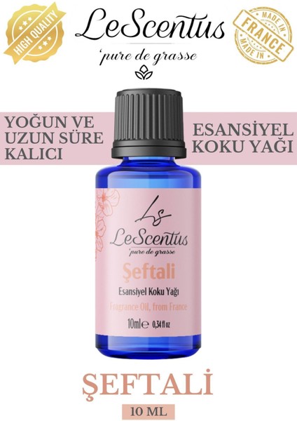 Le Scentus Şeftali Esansiyel Koku Yağı Oda Kokusu 10ml