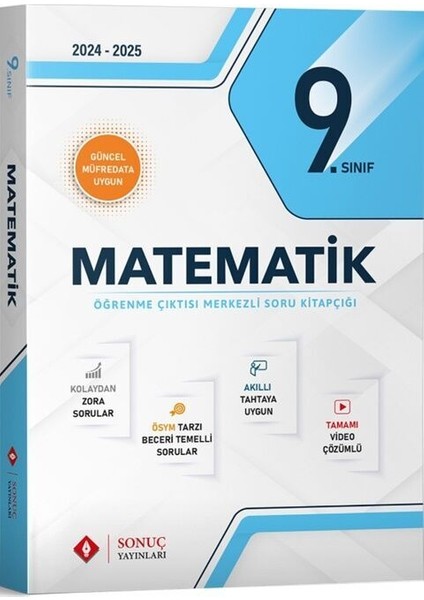 Sonuç Yayınları 9.Sınıf Matematik Modüler Set - 9 Matematik Set 2024-2025