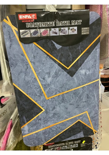 Su tutan paspas 60x40 cm, akrilik, kaymaz taban, dayanıklı ve şık temizlik aksesuarı