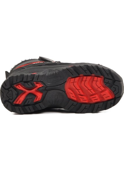 1831-P Siyah-Kırmızı Içi Kürklü Çocuk Bot indirimleri